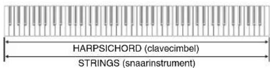HARPSICHORD (clavecimbel) STRINGS (snaarinstrument)