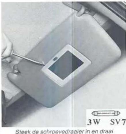 Steek de schroevedraatier in en draai 3W SV7