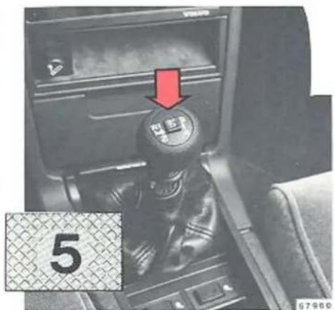 VOLVO 760 (1987) - Handgeschakelde versnellingsbak met overdrive (bepaalde landen) - 2