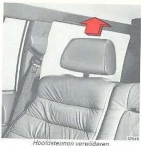 VOLVO 760 (1988) - Achterbank opklappen; laadruimte verlengen - 2