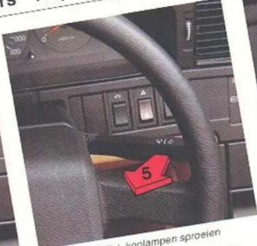 5 koplampen sproeien