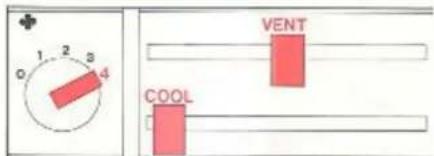 1 2 3 0 4 VENT COOL