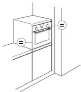 KITCHENAID KOMS 6610 - Het inbouwruimte voorbereiden - 5