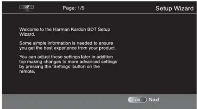 HARMAN KARDON BDT 2 - Setup Wizard - 1