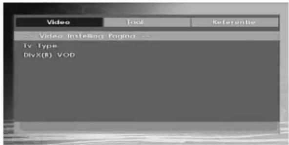 Video Tool Referentie -- Video Installing Paging -- Tv Type DivX(R) VOD