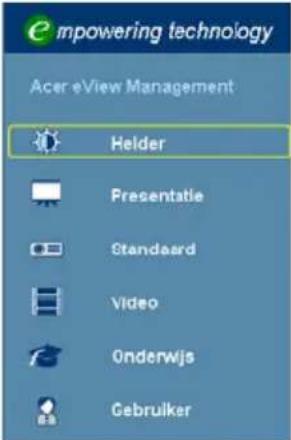 ACER P1100 - Het installatiemenu - 4