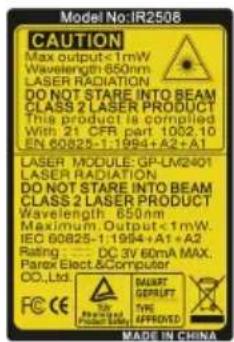 Model No:1R2508 CAUTION Max output<1mW Wavelength 650nm LASER RADIATION DO NOT STARE INTO BEAM CLASS 2 LASER PRODUCT This product is compiled With 21 CFR part 1002.10 EN 60825-1:1994+A2+A1 LASER MODULE: GP-LM2401 LASER RADIATION DO NOT STARE INTO BEAM CLASS 2 LASER PRODUCT Wavelength 650nm Maximum Output<1mW. IEC 60825-1:1994+A1+A2 Rating : DC 3V 60mA MAX. Parex Elect &Computer CO.,Ltd. CAPT POWER POWER CAPT CAPT CAPT CAPT CAPT CAPT CAPT CAPT CAPT CAPT CAPT CAPT CAPT CAPT CAPT CAPT CAPT CAPT CAPT CAPT CAPT CAPT CAPT CAPT CAPT CAPT CAPT CAPT CAPT CAPT CAPT CAPT CAPT CAPT