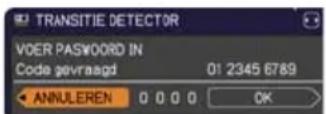HITACHI CP-AW2519NMEF - De TRANSITIE DETECTOR uitschakelen - 1