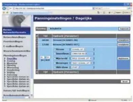 Planningsinstellingen / Dagcijks Planning - Schakelt in Tsd 00:00 17:00 Jw 2019 Opdracht [Parameter] Mioense [SCHAKT], DN Mioense [SCHAKT] IGT Strasse : 100mm, 10" Insererlöse : 100mm, 10" Mjelnerfd : 100mm, 10" Mensinger : 100mm, 10" Möhe schae : 100mm Hid Opdracht [Parameter] Result
