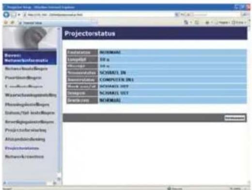 HITACHI CP-AW2519NMEF - Projectorstatus - 1