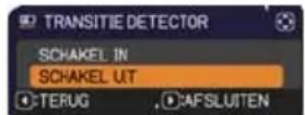 HITACHI CP-AW2519NMEF - De TRANSITIE DETECTOR inschakelen - 1