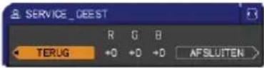 HITACHI CP-SX12000W - OPTIE menu - 6