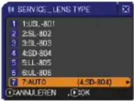 HITACHI CP-SX12000W - OPTIE menu - 7