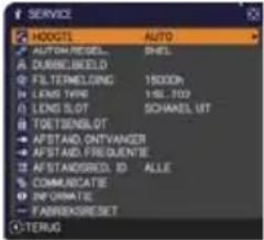 HITACHI CP-WU8440GF - OPTIE menu - 5