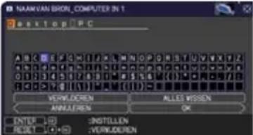 HITACHI CP-WU8440GF - SCHERM menu - 9