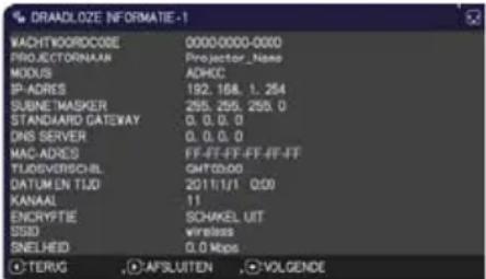 HITACHI CP-WU8440GF - NETWERK menu - 2