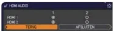 HITACHI CP-WU8440GF - AUDIO menu - 2