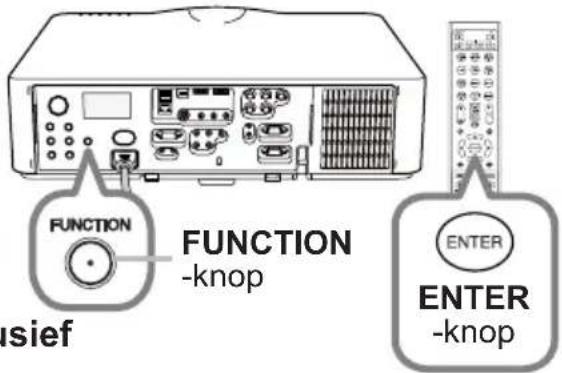 FUNCTION -knop INSIEF FUNCTION -knop ENTER ENTER -knop