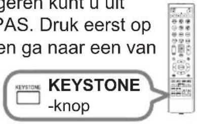 GEREN KUNT d uit PAS. Druk eerst op en ga naar een van KEystone -knop