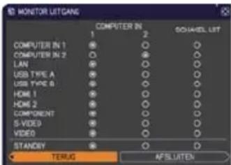 HITACHI CP-WU8440GF - INSTELLING menu - 6