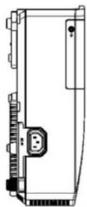 Technical line drawing of a mechanical or electronic component with no visible text or symbols