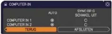 HITACHI CP-X2511NEF - INPUT menu - 3