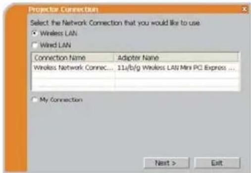 HITACHI CP-X2511NEF - De netwerkverbindingsmodus selecteren - 1