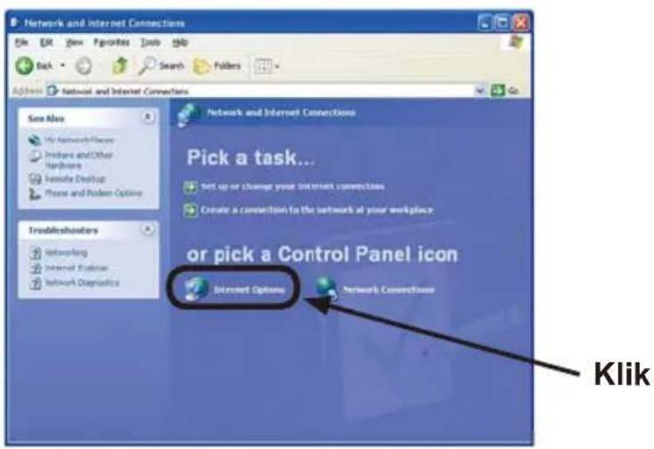 HITACHI CP-X268AWF - "Internet Options" instelling - 1