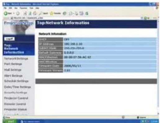 Top Network Information Network Information IP: AIDP IP Address 192.588.1.10 Indict House 255-275-275-49 Default Gateway 0.0.0.0 MAC Server 00-00-07-36-AC-82 MAC Windows Enerware Client 2006/01/11 Enerware Server 3.01