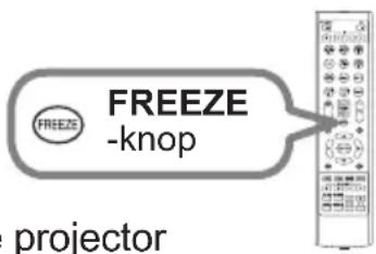 FREEZE -knop projector