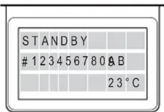 STANDBY #123456780AB 23°C