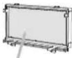 HITACHI CP-X8160GF - Het luchtfilter reinigen en vervangen - 2