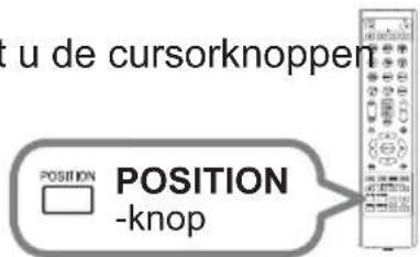 u de cursorknappen POSITION POSITION -knop