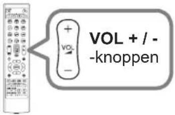 VOL + / - -knoppen