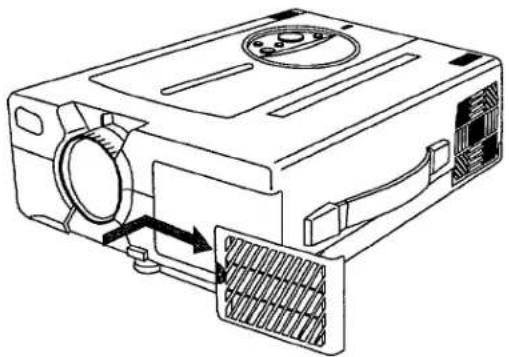HITACHI CP-X940WB - Reinigen van de luchtfilter - 1