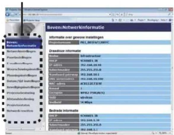 Bøven:Netwerkinformatie Informatie over gewone installigen Projektionsen: PE1_80136712091C Draadizse informatie Milding: Infrastrutscher HILP: SCHAKL1.1R SP advers: 192.168.18.1R Subdermauer: 255.255.255.0 Konzernal derwahre: 192.168.18.1 Grip unverwerten: 192.168.18.1RR MAC advers: ACBI1217/239F Risland: 1 Einzeln: WPA2.250KAES SAB: wörslose Nordfeld: 54 Mbps Bedrade informatie SNL.P: SCHAKL1.1R SP advers: 192.168.1.2R Subdermauer: 255.255.255.0 Konzernal derwahre: 192.168.1.1