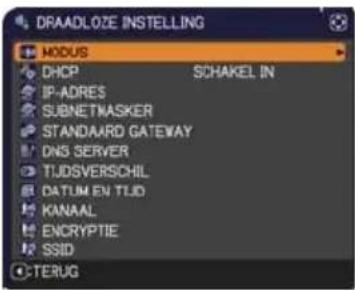 HITACHI CPWX12WNEF - NETWERK menu - 2