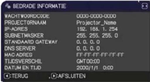 HITACHI CPWX12WNEF - NETWERK menu - 6