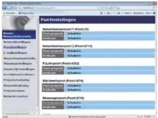 HITACHI CPWX12WNEF - Poortinstellingen - 1