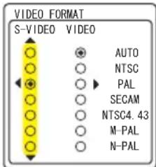 HITACHI CPX2WF - Menu INPUT (vervolg) - 1