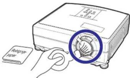 SHARP XG-C355W - Reinigen van de lens - 1
