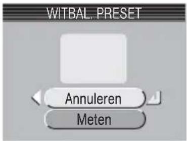 WITBAL. PRESET Annuleren Meten