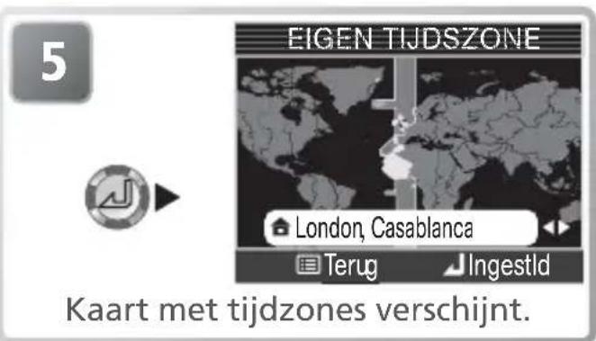 EIGEN TIJDSZONE London, Casablanca Terug Ingestld Kaart met tijdzones verschijnt.
