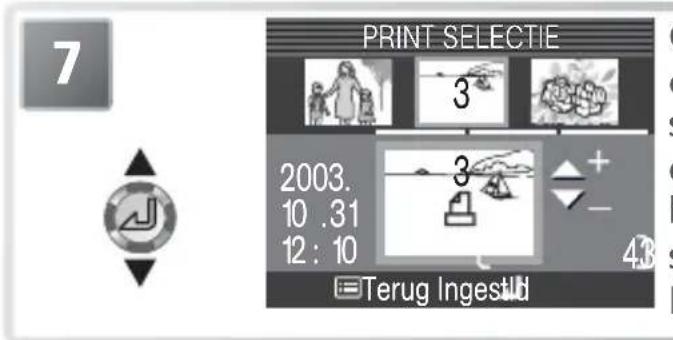 7 PRINT SELECTIE 3 2003. 10 .31 12 : 10 3 + - 4.8 Terug Ingestid