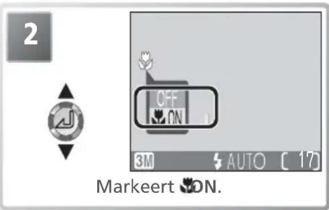 2 OFF ON 3M AUTO [ 17 ] Markeert ON.