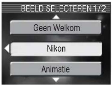 BEELD SELECTEREN 1/2 Geen Welkom Nikon Animatie