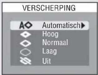 VERSCHERPING Automatisch Hoog Normaal Laag Uit