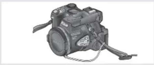 NIKON Coolpix 8700 - Bevestiging van de draagriem - 3