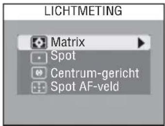 LICHTMETING Matrix Spot Centrum-gericht Spot AF-veld
