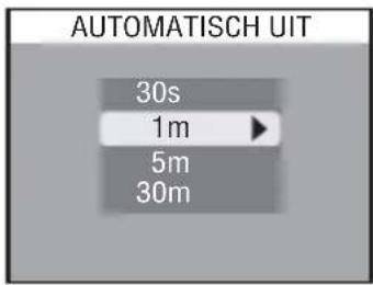 AUTOMATISCH UIT 30s 1m 5m 30m